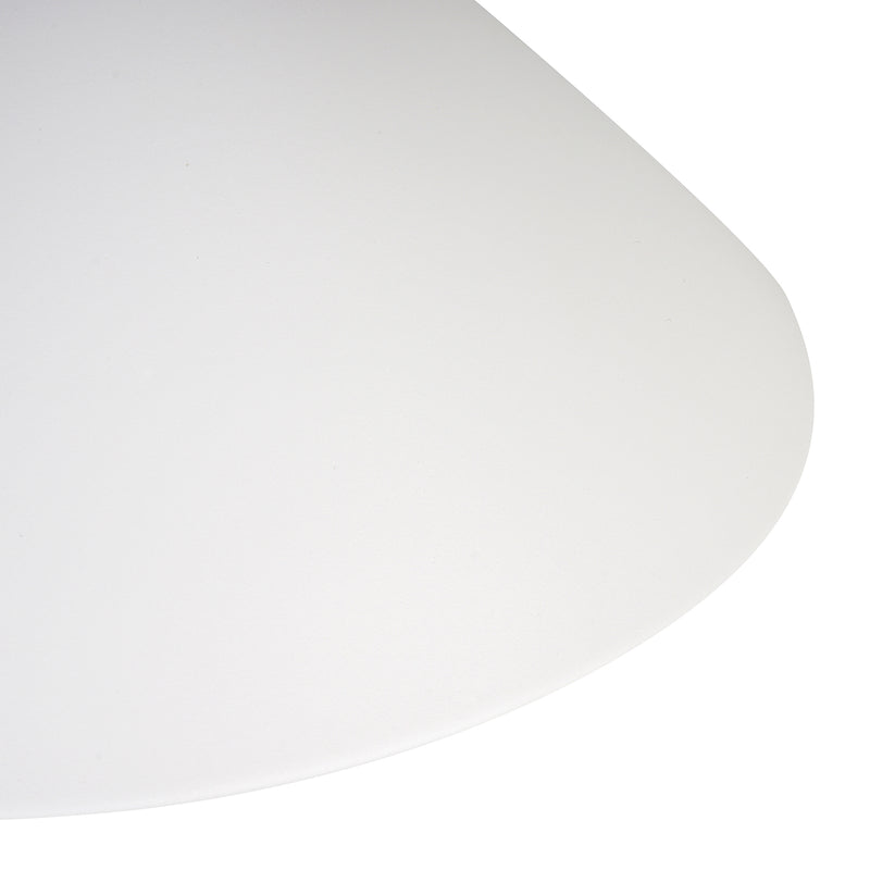 Lampada Design a Sospensione Corpo in Metallo Bianco Ø34,5x28 cm -6