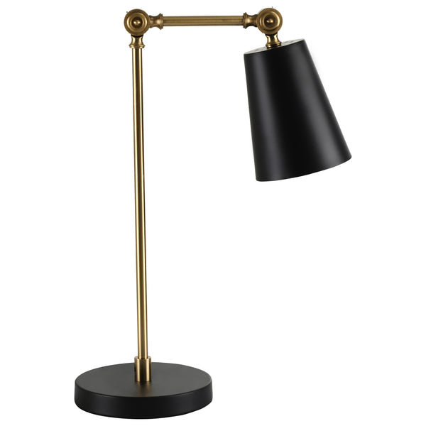 Lampe de Chevet Abat jour 40x18x70 cm en Métal Doré et Noir acquista