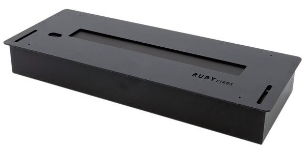 online Brûleur Bio Ethanol pour Cheminées 2L 59,8x22,2 cm Ruby Fires Brûleur Céramique 5820LB Noir