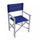 Chaise de directeur de jardin Siena 55x46x45/88 h cm en textilène bleu