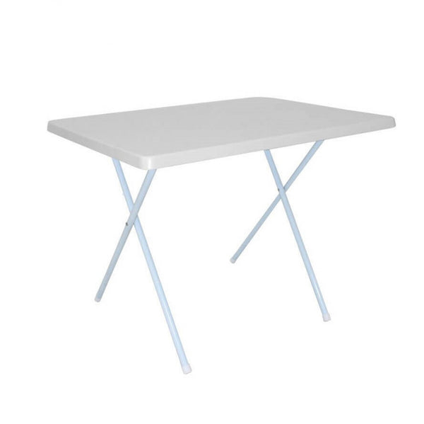 Table basse 79x59,5x61,5/50 h cm en Métal et PVC Blanc acquista