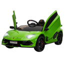 Macchina Elettrica per Bambini 12V con Licenza Lamborghini Aventador Verde-4