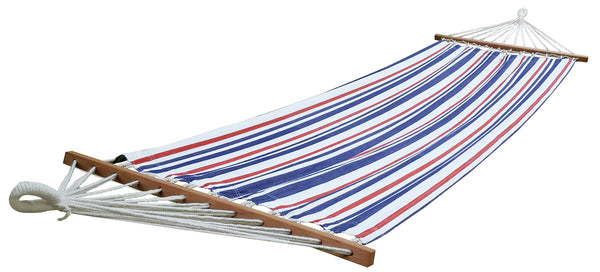online Hamac de jardin en coton 91,5x300cm 120Kg La Siesta Sunrise Blanc et Bleu