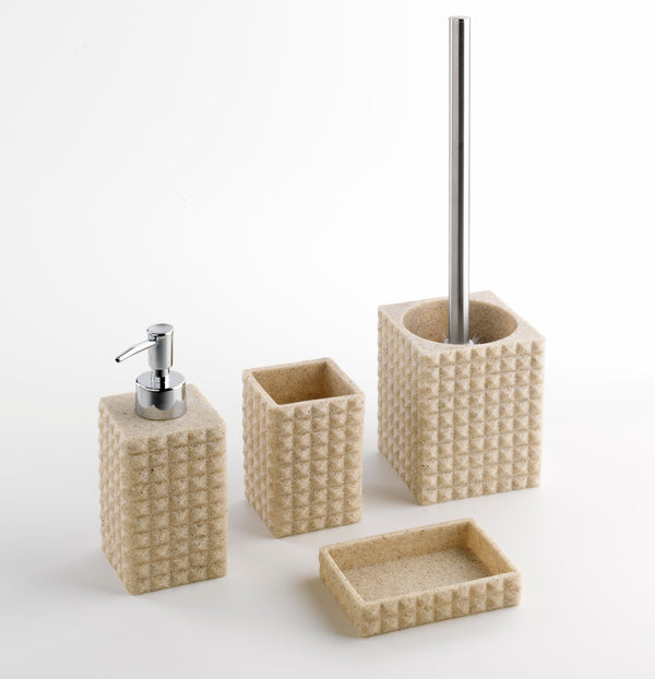 Ensemble de 4 accessoires de salle de bain en résine Naama Sand TFT online