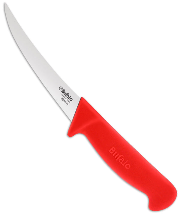 Couteau à désosser courbe Lame 13 cm Buffalo S102/13 Manche Rouge sconto