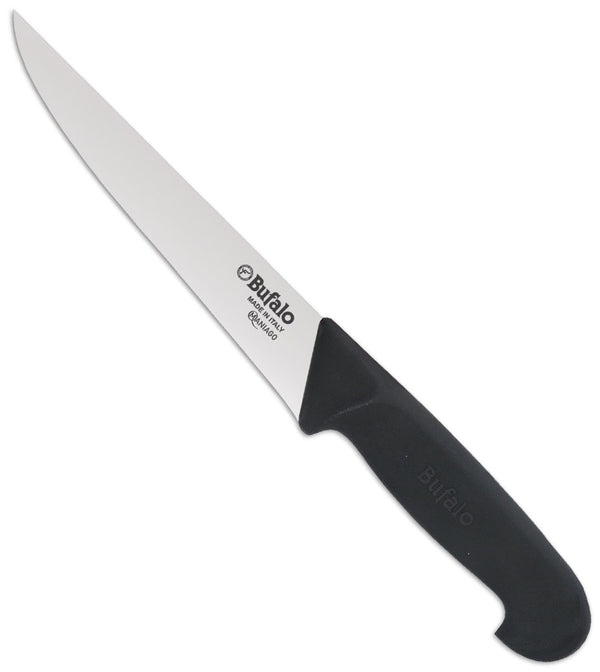 prezzo Couteau pour Scannare Lame 18 cm Buffalo Scanno Straight Edge S95/18 Manche Noir