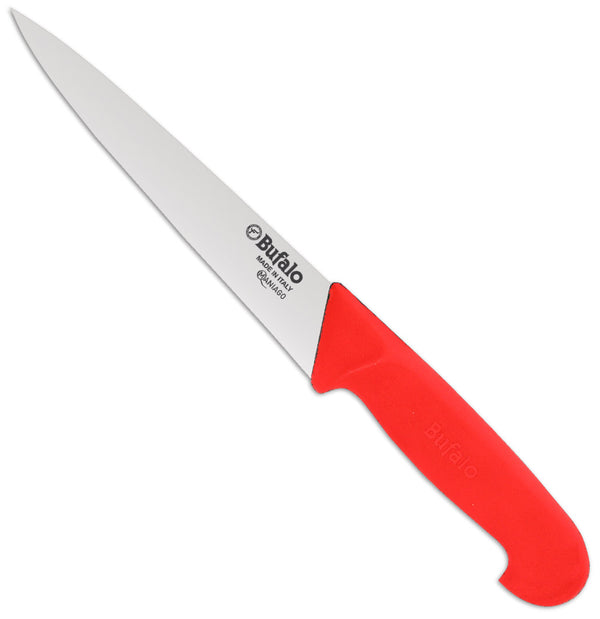 Couteau de Boucher Lame 14 cm Buffalo Scanno Costa Tonda S96/14 Manche Rouge prezzo