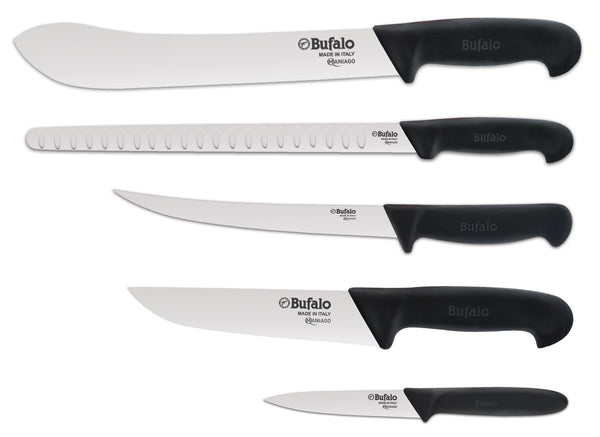 Ensemble de 5 couteaux polyvalents Buffalo Kit Pro manche noir prezzo
