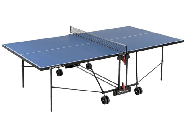 online Table Pin Pong avec plateau bleu et roulettes pour l'extérieur Garlando Progress Outdoor