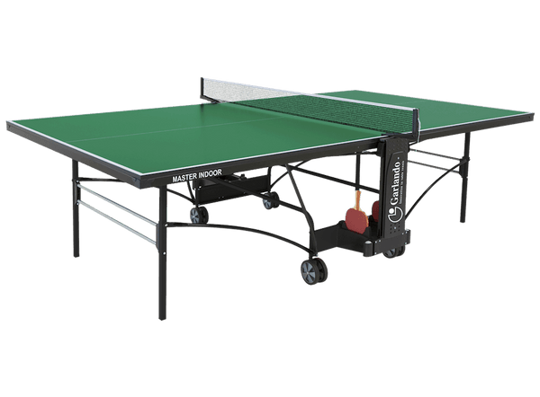 acquista Table Pin Pong avec Plateau Vert et Roulettes pour Intérieur Garlando Master Indoor