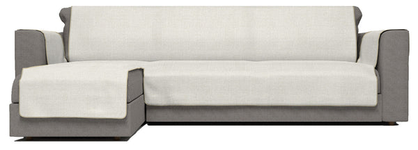 Housse de canapé en polyester avec péninsule gauche crème différentes tailles acquista