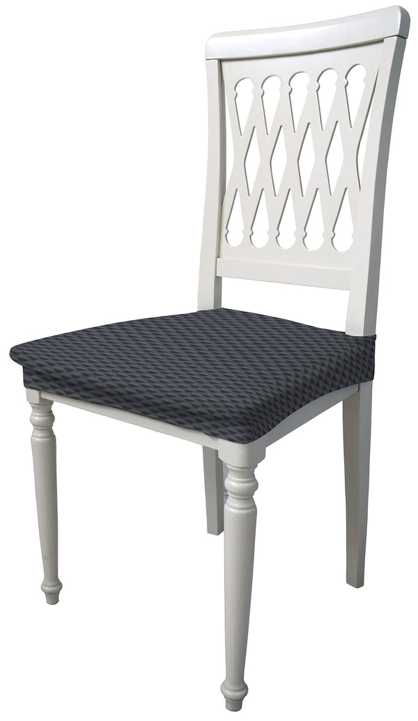 Lot de 2 housses de chaise extensibles en polyester tendance gris foncé acquista