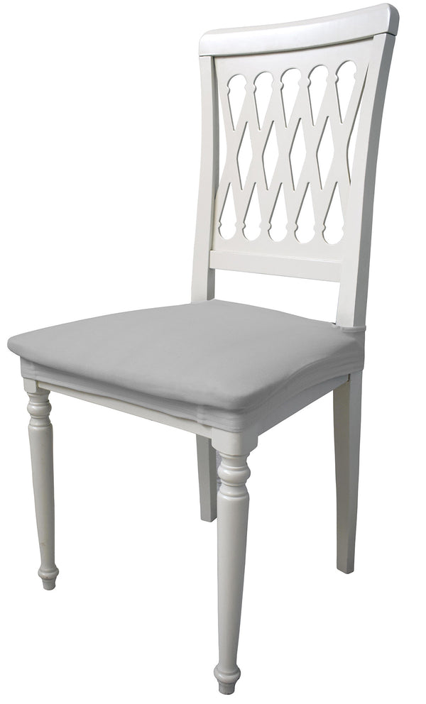 Lot de 2 housses de chaise extensibles en polyester gris clair online