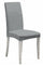 Lot de 2 housses de chaise avec dossier élastiqué en polyester tendance gris clair