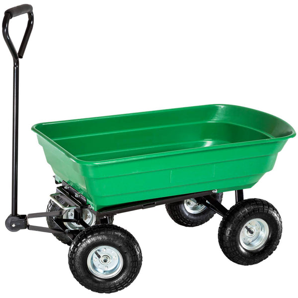 Chariot de jardin inclinable 75 litres Ranieri vert 4 roues prezzo