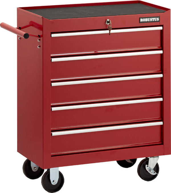 acquista Trolley Toolbox Work Tools 5 Tiroirs Fadi Rouge