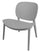 Chaise de jardin 49x71x58,5 cm en polypropylène gris Camilla