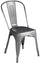 Chaise de jardin 43x53x86 cm en métal argenté