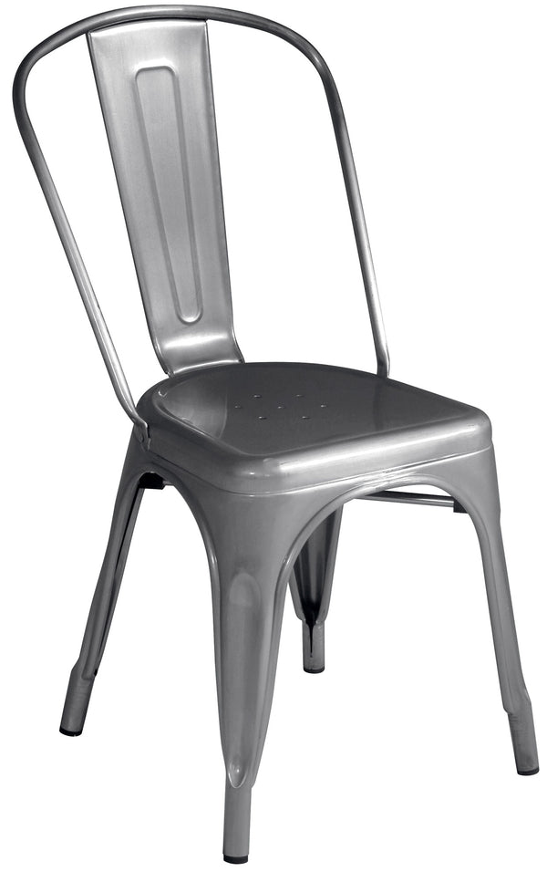Chaise de jardin 43x53x86 cm en métal argenté online
