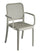 Chaise de jardin empilable 56x52x86 cm en polypropylène taupe