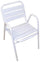 Chaise de jardin en aluminium Vorghini Calipso Blanc