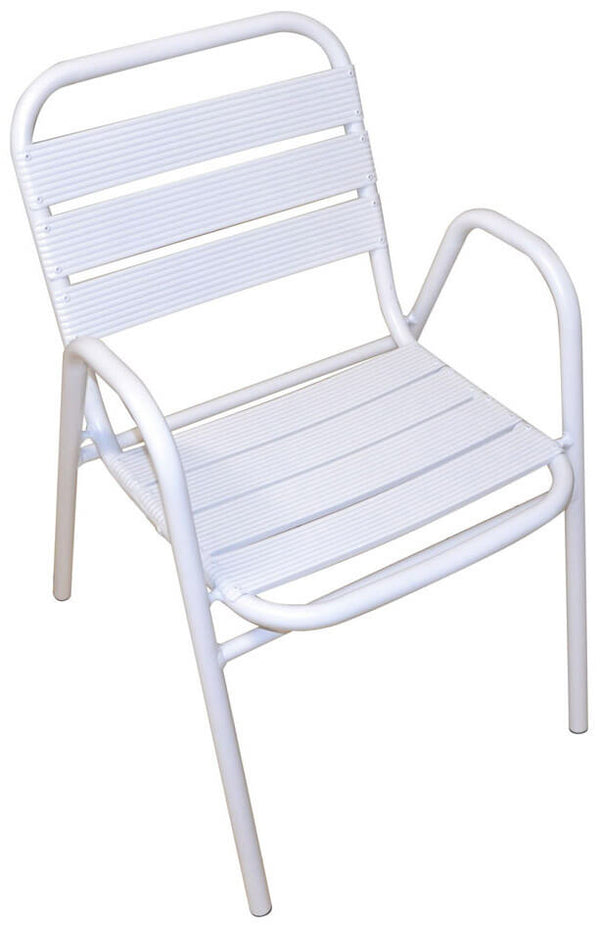 acquista Chaise de jardin en aluminium Vorghini Calipso Blanc