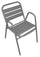 Chaise de jardin en aluminium Calipso gris anthracite