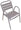 Vorghini Calipso Tortora Chaise de jardin en aluminium