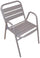 Vorghini Calipso Tortora Chaise de jardin en aluminium