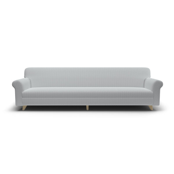 Housse de canapé extensible en polyester et coton gris clair à la mode online