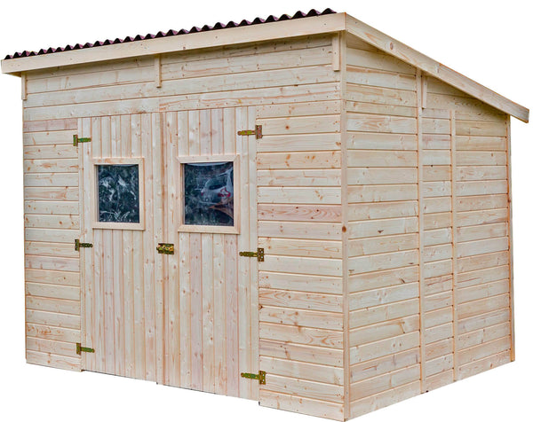 Casetta Box da Giardino 2,8x2 m con Pavimento in Legno Picea Massello 16mm Eden acquista