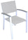 Chaise de jardin en aluminium gris et textilène Vorghini Volterra