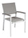 Chaise de jardin empilable 56x60x88 cm en aluminium et textilène Volterra Tortora