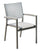 Chaise de jardin empilable 56x60x88 cm en aluminium et textilène Volterra Tortora
