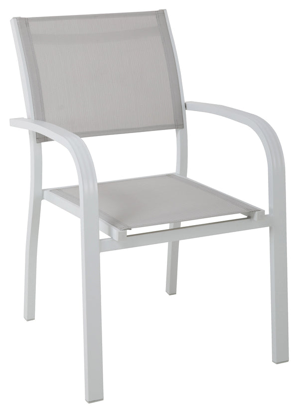 online Chaise de jardin en aluminium blanc Viareggio