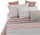 Parure de lit avec impression au-dessus et au-dessous et taies d'oreiller Athena Medina rose différentes tailles