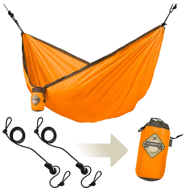Hamac de Voyage en Polyamide 150x250cm 180Kg avec Fixation La Siesta Orange acquista