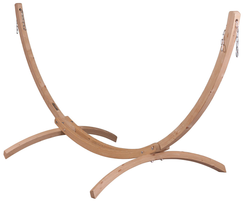 Supporto per Amaca da Giardino in Legno La Siesta Canoa Caramel-1