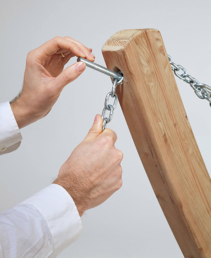 Supporto per Amaca da Giardino in Legno La Siesta Canoa Caramel-3
