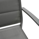 Set Tavolo e 6 Sedie da Giardino in Alluminio e Textilene Antracite-7