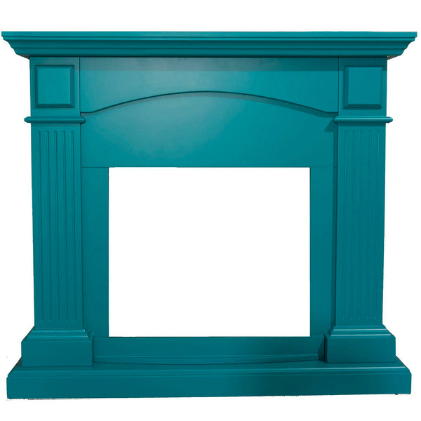 prezzo Cadre de sol pour insert de cheminée électrique 113,7x102,2x28,2 cm en MDF siné Cetona Turquoise