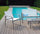 Salon de jardin en fer canapé 2 fauteuils et table basse Vorghini Anversa Tortora