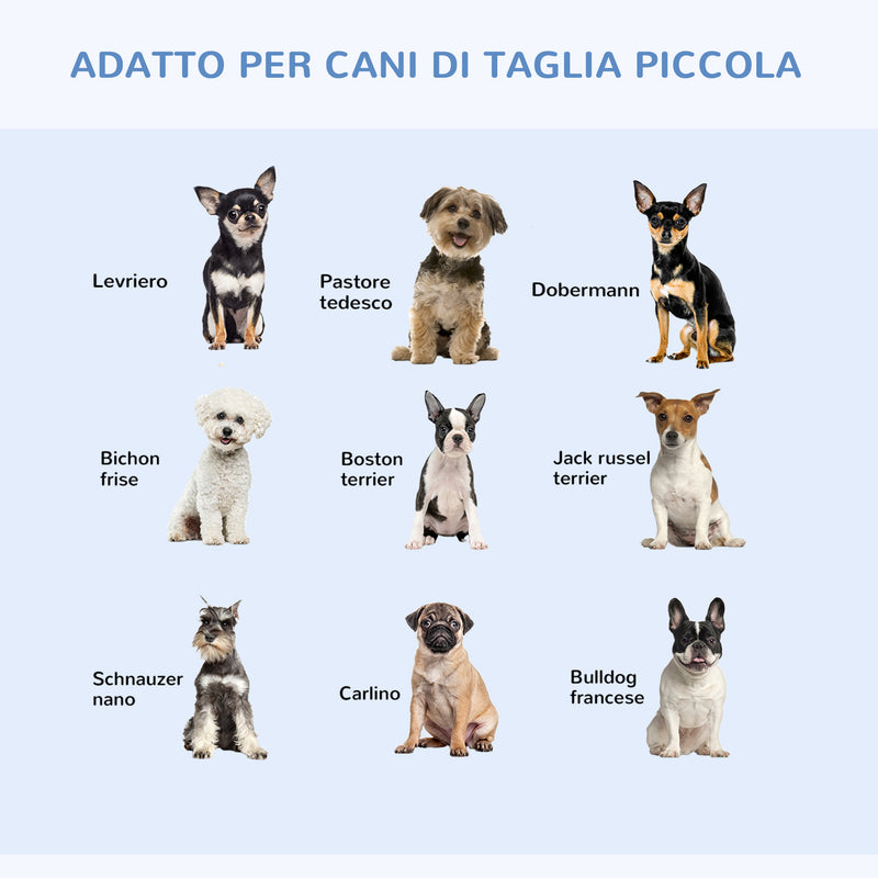 Gabbia Trasportino per Cani Gatti Pieghevole in Acciaio Doppia Apertura 76x53x57 cm Nero -5