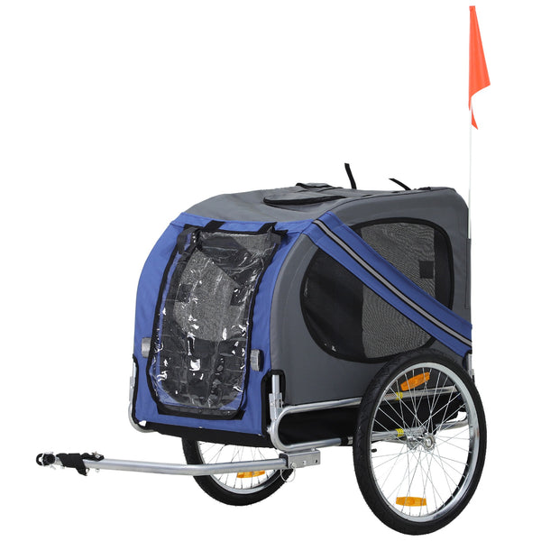 prezzo Chariot de remorque pour chien de vélo étanche gris et bleu