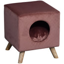 Cuccia Rialzata per Gatti e Cani 35x35x39,5 cm  Rosa Antico-1