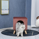Cuccia Rialzata per Gatti e Cani 35x35x39,5 cm  Rosa Antico-6