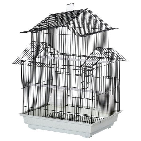 Cage à Oiseaux 51x40x67 cm en Métal Blanc acquista