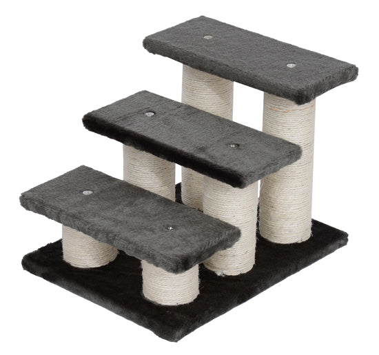prezzo Structure échelle chat en bois et sisal gris foncé 45x35x34 cm