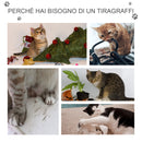 Albero Tiragraffi per Gatti 50x40x120 cm con Cuccia Grigio Chiaro e Beige-7