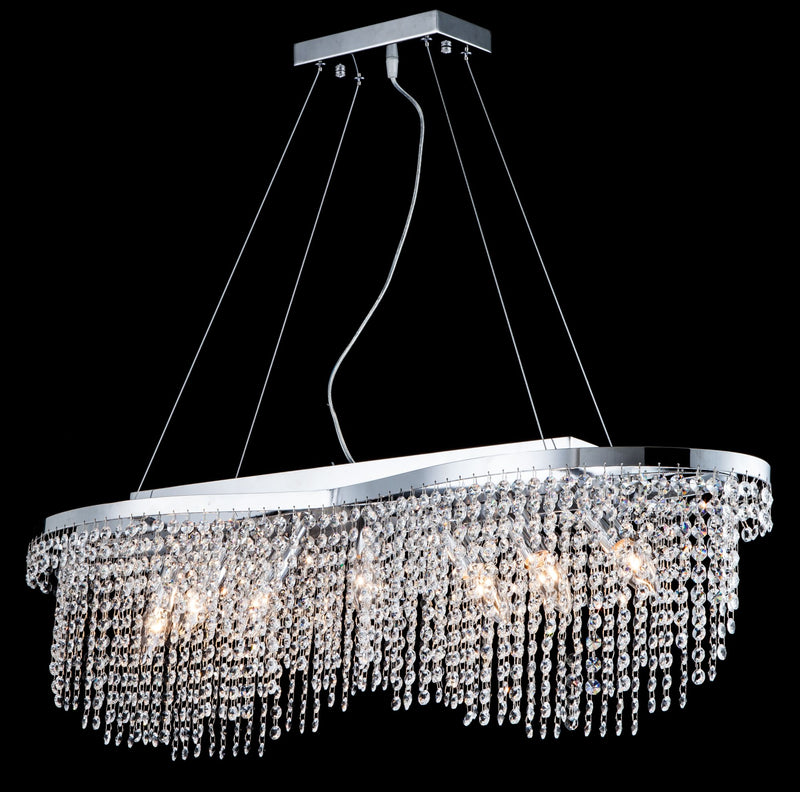 Lampadario Diamant Crystal in Metallo Toils Nickel-3